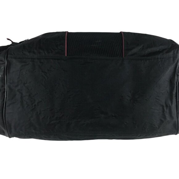 Wilson Unisex Duffle Bag Black/Maroon Nylon Sports Shoulder Strap Zipper Pocket - Picture 7 of 14